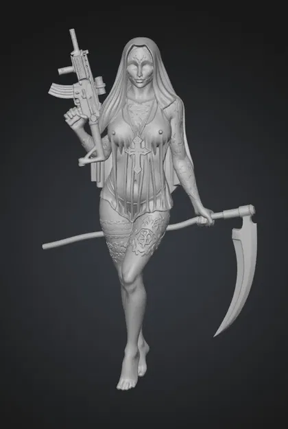 Mô hình 3D Spotlight Reaper: Nữ chiến binh tử thần cá tính - Image 1