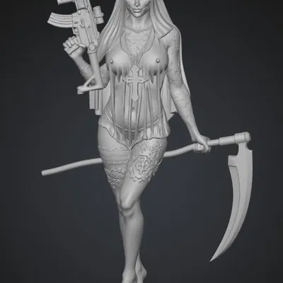 Mô hình 3D Spotlight Reaper: Nữ chiến binh tử thần cá tính