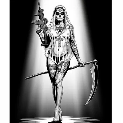 Mô hình 3D Spotlight Reaper: Nữ chiến binh tử thần cá tính