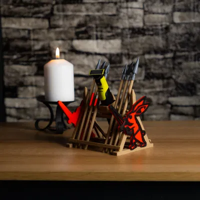 Giá treo vũ khí trung cổ – Đế để dao cạo Philips OneBlade 360