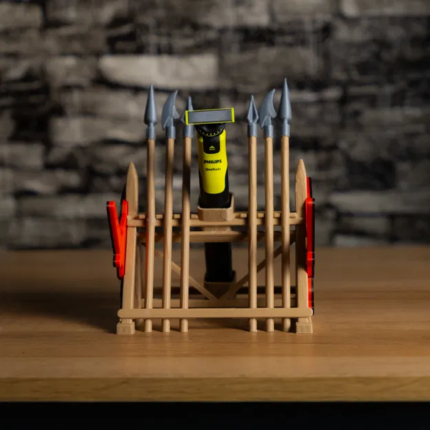 Giá treo vũ khí trung cổ – Đế để dao cạo Philips OneBlade 360 - Image 2
