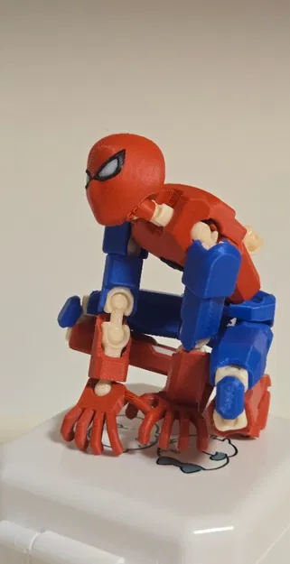 Mô hình in 3D Spider-Man khớp nối linh hoạt (Proto 9 Dummy 13 Remix) - Image 2