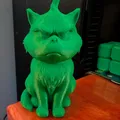 Mô hình 3D mèo Grinch khó tính độc đáo (Grumpy Grinch Cat) - Thumbnail 1