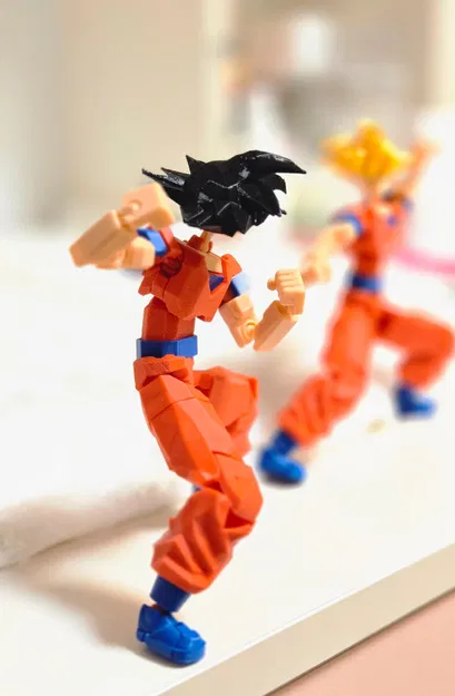 Mô hình 3D Goku phong cách Dummy 13 - Thỏa sức sáng tạo và trưng bày - Image 3