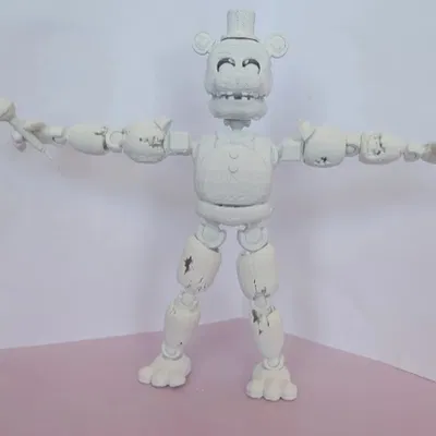 Mô hình Withered Freddy Action Figure có khớp nối in 3D