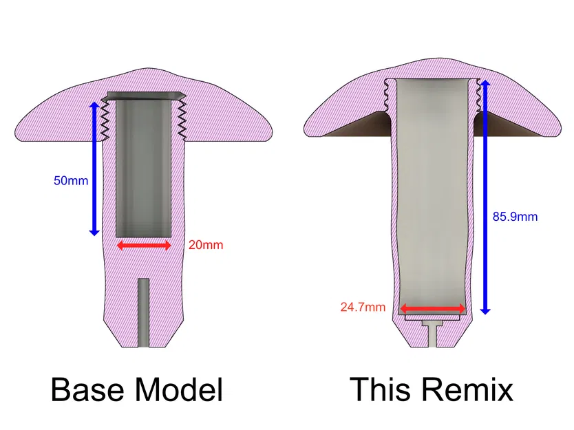 Mushroom Cache (fusion360) - Hộp giấu đồ hình nấm - Image 4