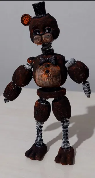 Mô hình Ignited Freddy (FNAF) có khớp nối linh hoạt tự in 3D - Image 1