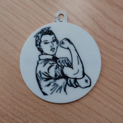 Móc khóa We Can Do It - Hình ảnh Rosie the Riveter