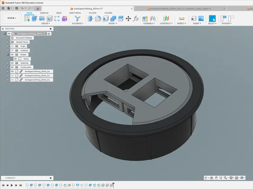 Chặn dây bàn làm việc cho lỗ 60mm - Image 1