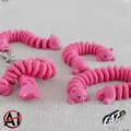 Flexi Piggy Snek - Chú Heo Khớp Nối Dạng Rắn - Thumbnail 7