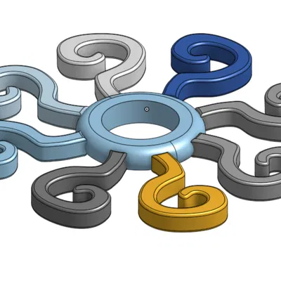 Bộ khung Monstera Helper - Phụ kiện đỡ lá cây cảnh 3D