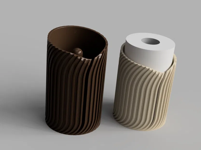 Giá đựng giấy lau tay 3D in 3D thiết kế xoắn ốc hiện đại - Image 1