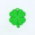 Móc khóa cỏ bốn lá đan len may mắn - File in 3D - Thumbnail 1