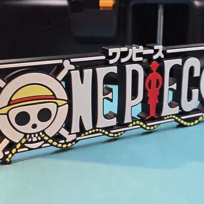 Mô hình Fanart Logo One Piece - Mũ Rơm Monkey D. Luffy