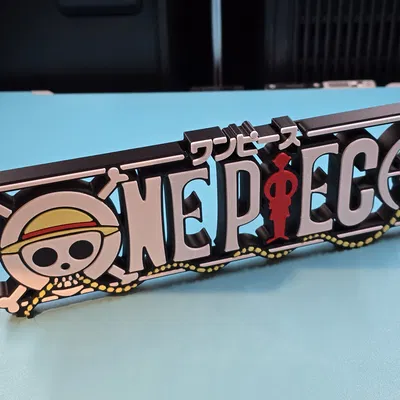 Mô hình Fanart Logo One Piece - Mũ Rơm Monkey D. Luffy