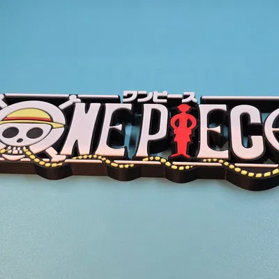 Mô hình Fanart Logo One Piece - Mũ Rơm Monkey D. Luffy