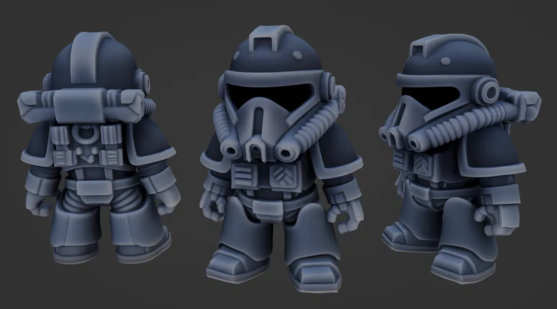 Mô hình Fallout Knight Chibi in 3D cực chất cho fan game - Image 1