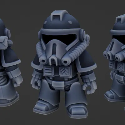 Mô hình Fallout Knight Chibi in 3D cực chất cho fan game