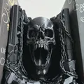 Mô hình trang trí kệ sách Gothic Skull Book Nook đầy ma mị - Thumbnail 4