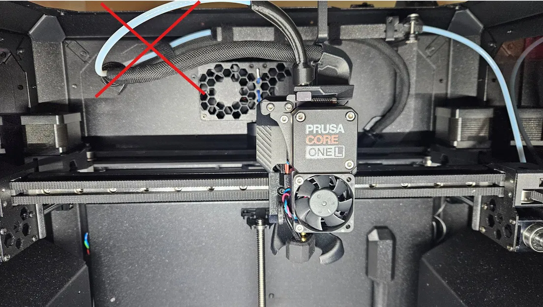 Giải pháp chống võng dây Extruder cho CORE One L / MMU3 - Chỉ cần dây rút! - Image 1