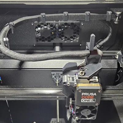 Giải pháp chống võng dây Extruder cho CORE One L / MMU3 - Chỉ cần dây rút!