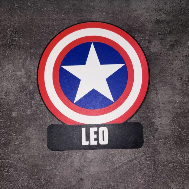 Đèn ngủ và hộp đèn trang trí Captain America - Image 1