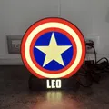Đèn ngủ và hộp đèn trang trí Captain America - Thumbnail 2