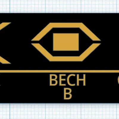 Bảng chữ cái Aurebesh Star Wars (A, B, C) - File in 3D trang trí