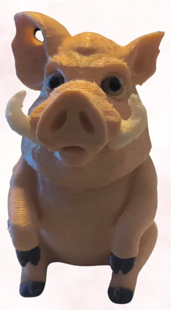 Móc khóa heo rừng (Warthog keychain) - Mẫu in 3D dễ thương cho mọi nhà - Image 1