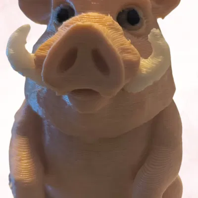 Móc khóa heo rừng (Warthog keychain) - Mẫu in 3D dễ thương cho mọi nhà