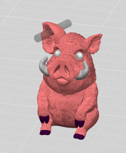 Móc khóa heo rừng (Warthog keychain) - Mẫu in 3D dễ thương cho mọi nhà - Image 2