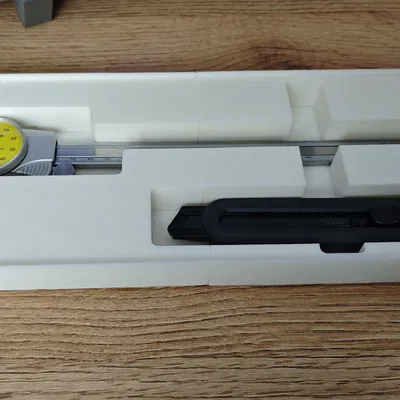 Khay đựng thước cặp Mitutoyo 505-733 chuẩn Gridfinity cho máy in 3D