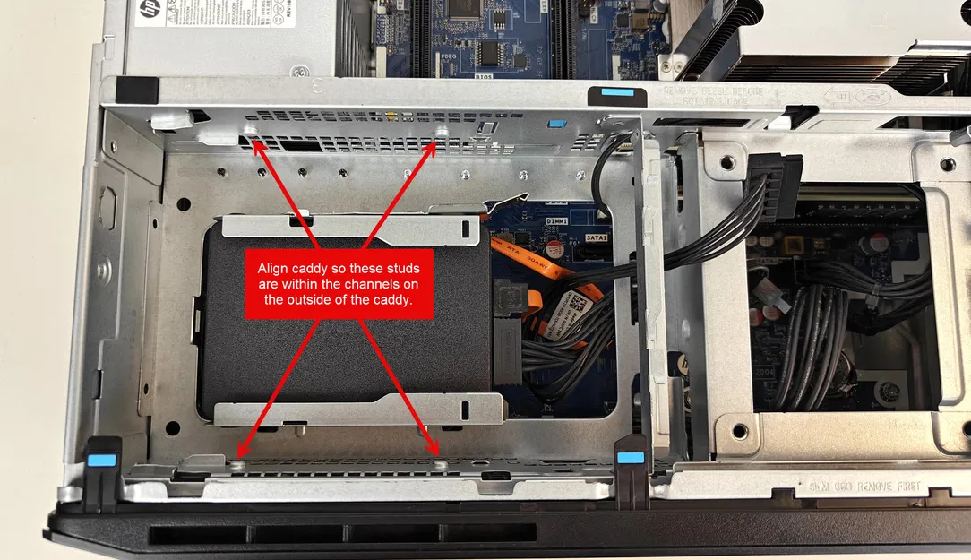 Khay gắn ổ cứng 3.5" thay thế cho HP Z2 SFF G5 Workstation - Image 4