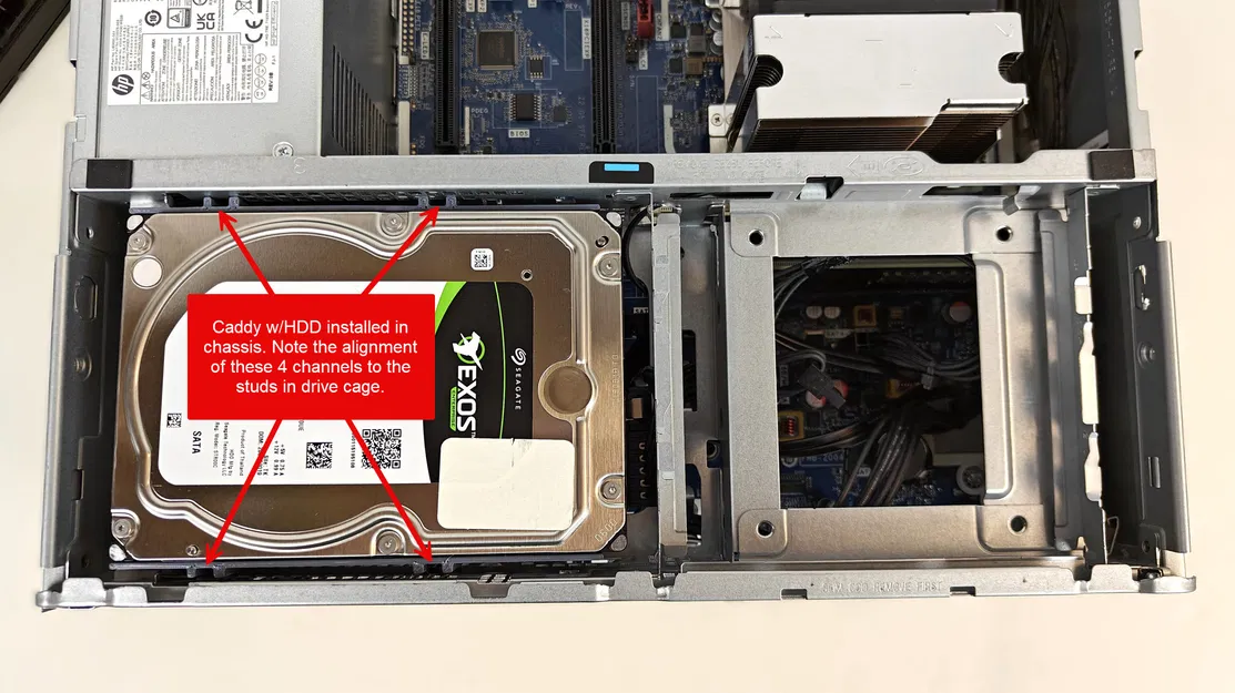 Khay gắn ổ cứng 3.5" thay thế cho HP Z2 SFF G5 Workstation - Image 5
