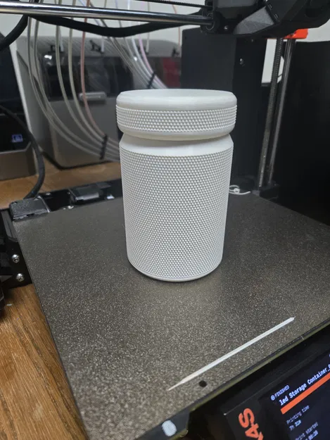 Hộp đựng đồ có vân nhám (Knurled Storage Container) - Image 1