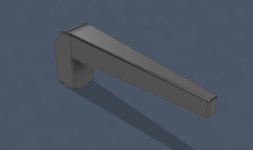 Tay nắm cửa thiết kế vuông 7mm - File in 3D bền đẹp, tiện dụng - Image 1