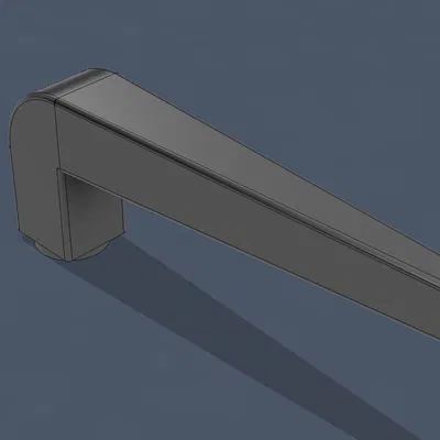 Tay nắm cửa thiết kế vuông 7mm - File in 3D bền đẹp, tiện dụng