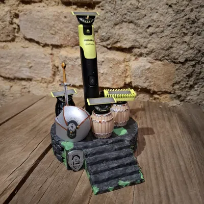 Henry's Shave: Giá đỡ Medieval cho Philips OneBlade (Dự án Cha và Con)