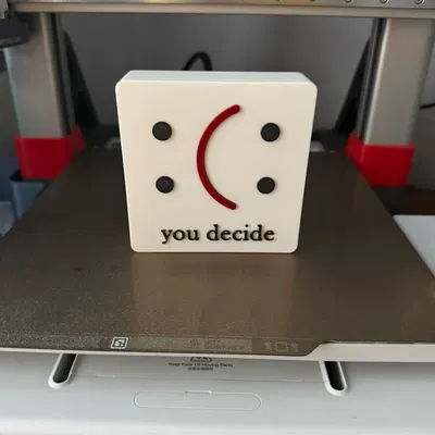 Mô hình Mood Box "You Decide" độc đáo - Tự tay in 3D tại nhà