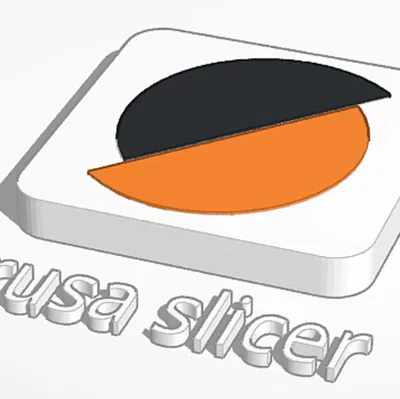 Mô hình logo Prusa Slicer trang trí bàn làm việc in 3D cực chất