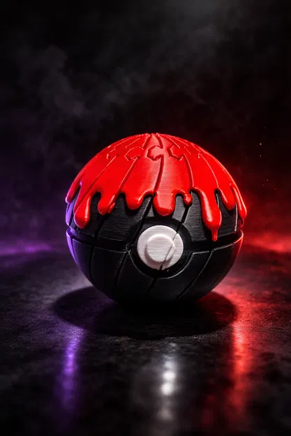 Pokeball Kinh Dị Có Thể Mở Rộng – Mô Hình Đồ Chơi Khớp Nối Độc Đáo - Image 1