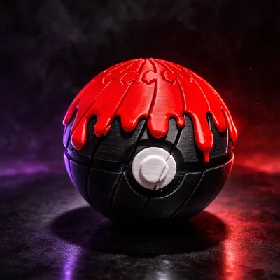 Pokeball Kinh Dị Có Thể Mở Rộng – Mô Hình Đồ Chơi Khớp Nối Độc Đáo