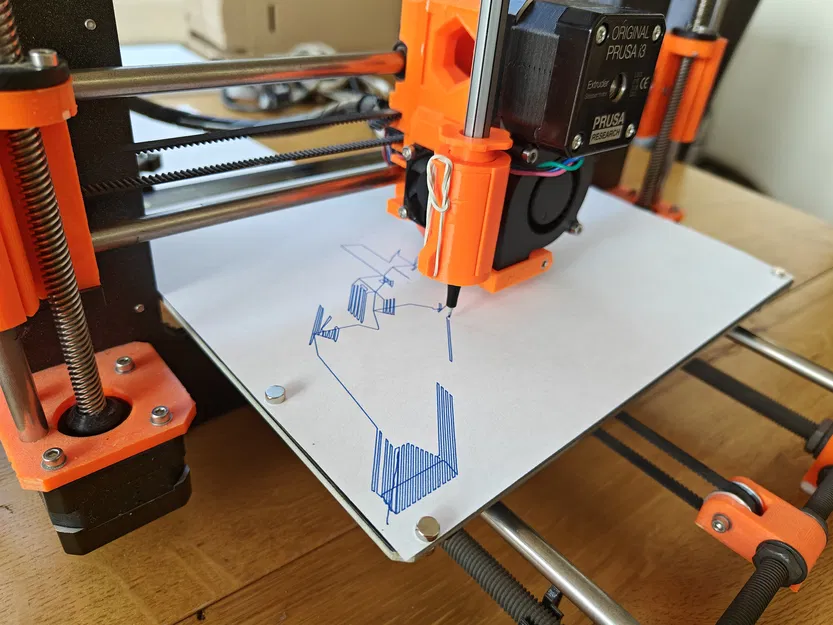 Bộ gắn bút vẽ (pen plotter) dành cho máy in 3D Prusa MK2 - Image 3