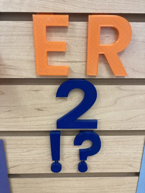 Bộ số và ký hiệu treo tường cho bảng Slat Wall - Image 1