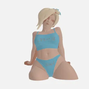 Mô hình Pinup Mercy - Overwatch dành cho người đam mê in 3D