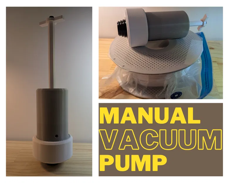 Bơm hút chân không thủ công cho túi đựng sợi in 3D (đã kiểm nghiệm) - Image 1