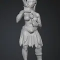 Mô hình 3D Nữ Chiến Binh Cầm Kiếm (Sword Maiden) sắc nét - Thumbnail 2