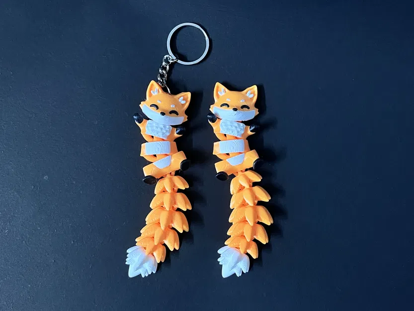 Mô hình Cáo bông linh hoạt siêu cute - Đồ chơi / Móc khóa - Image 6