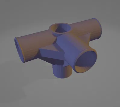 Khớp nối ống nhựa 3D thay thế cho tủ vải lắp ráp - Image 1