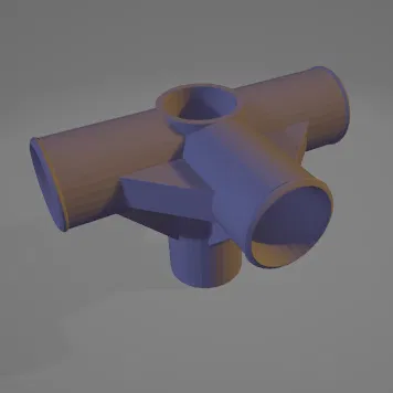 Khớp nối ống nhựa 3D thay thế cho tủ vải lắp ráp